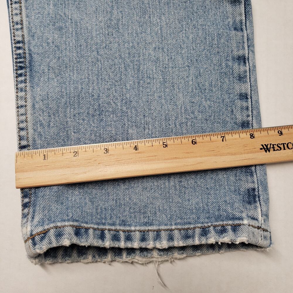 Vintage Tommy Hilfiger Jeans Mens 34x30 Blue Relaxed Fit Light Wash Faded Y2K - Picture 9 of 16